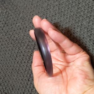 New Alexis Bittar Dark Purple Lucite bangle bracelet